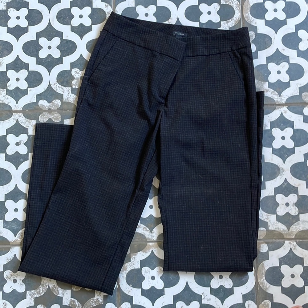 Ann Taylor purple and grey trousers